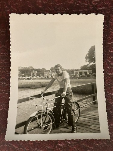 1950 foto ragazzo - , bicicletta