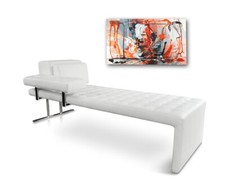 Pelle bauhaus daybed sedia - daybed,