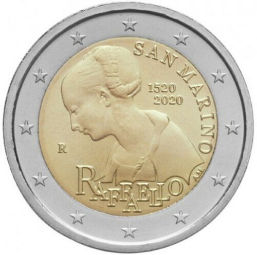 Moneta euro raffaello 2020 - euro,