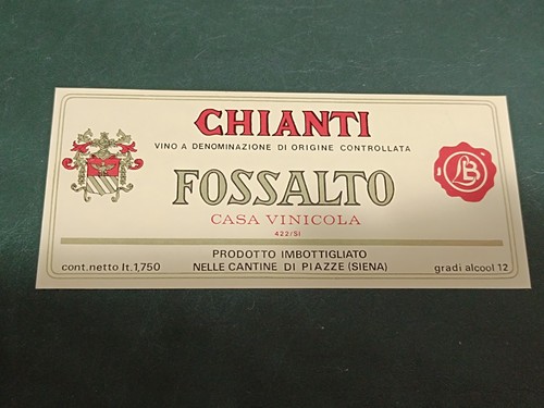 Etichetta vino chianti - etichetta,
