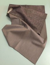 LUCIANO MARCATO coppia SCAMPOLI prezioso tessuto stoffa scampolo LINO OPERATO