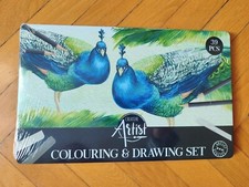 Kit Matite Colorate 74 Pezzi Schizzo e Disegno Artista Professionale Portatile