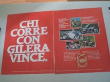 advertising Pubblicità 1989 MOTO GILERA MX1 125/R1 125/KZ 125 ENDURANCE