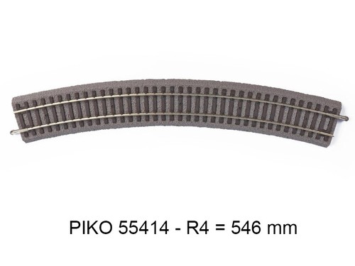 Piko rail courbe 546 mm - rail,