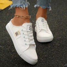 Mule Sneakers Bianche In Tela