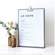 Portamenu tavoletta in legno