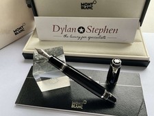 Montblanc Boheme Bleu Platinum fountain pen 14K medium retractable gold nib