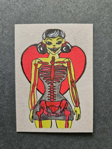 Aceo carta artistica - artistica, astratta