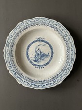 Plat Delft XVIIe Néréide