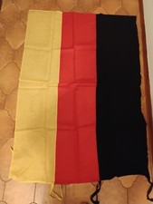 Bandiera Germania Vintage Cucita misura 145 x 98cm In Stamina Di Lana Anni 60