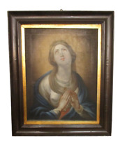 Quadro-dipinto a olio su tela Madonna in preghiera - epoca 800 