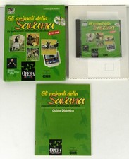 GLI ANIMALI DELLA SAVANA - CD ROM - CNR 1994 - OPERA MULTIMEDIALE - CD SIGILLATO