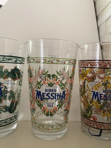 Bicchiere birra messina zagara - messina,