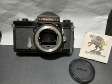 Fotocamera Nikon Nikkormat FT Black analogica con tappo anteriore originale
