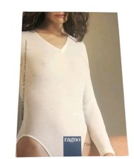 Body Donna manica lunga costina lana e seta Ragno 7346L vari modelli  Saldo 50 %