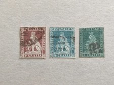 Francobolli ASI antichi stati italiani 1851 toscana usati filigrana corona 1 2 4