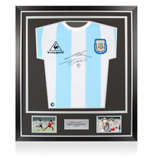 Camicia incorniciata Diego Maradona Firmata - 1986, Casa - Maglia Autografa Premium