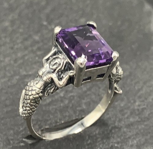 Anello ametista nixe argento