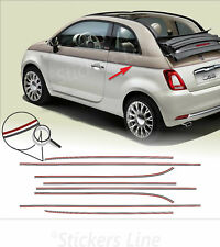 Adesivi Fiat 500 sessantesimo anniversario strisce adesive 500C 60tesimo 60°