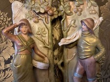 Royal Dux Coppia Vasi Donna