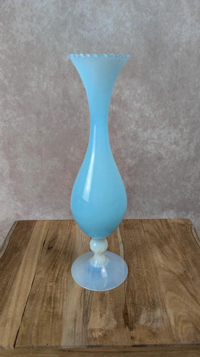 Vase ancien opaline - opaline, bleue