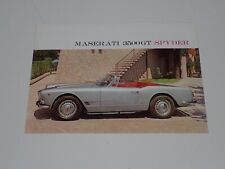 MASERATI 3500 GT SPYDER BROCHURE DEPLIANT PROSPEKT (C1)