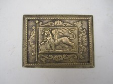 TARGA DECORATA  IN OTTONE