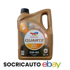 5 Litri Olio Motore Total Quartz 9000 Energy 5w40 A3/B4 9.55535-M2 N2/G2/Z2