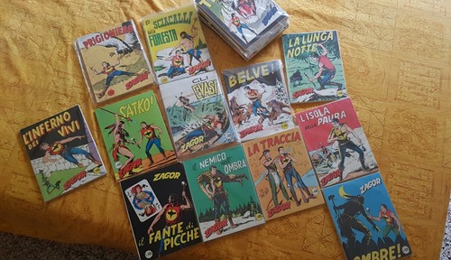 Zagor scritta rossa - rossa, lotto