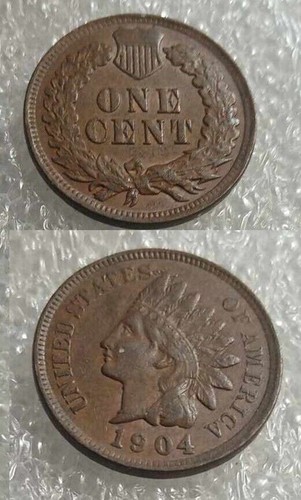 Moneta one cent testa indiano - one,