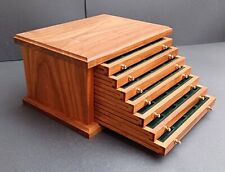 monetiere In Ciliegio Massello Coin Cabinet 