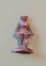 AA8 - Kinder Soldatino Metallo Argentato Guerriero Vichingo A6