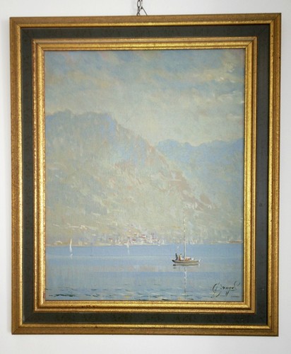 Quadro olio tela con - su,