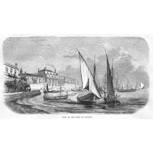 Italia veduta del porto - del,