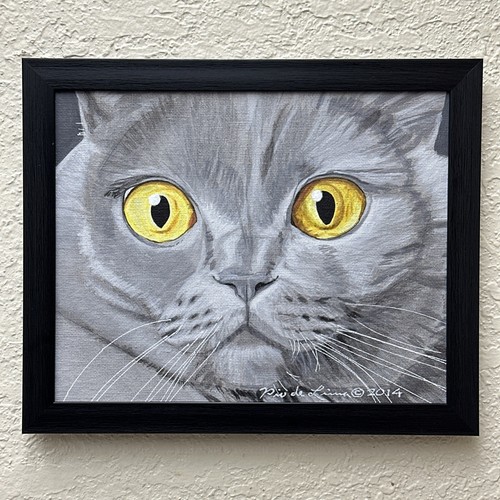 Quadro originale gatto - 8, 10"