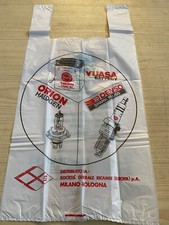 Sportina busta pubblicitaria batterie candele auto epoca collezione