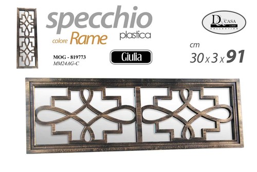 Specchio parete anticato - da,