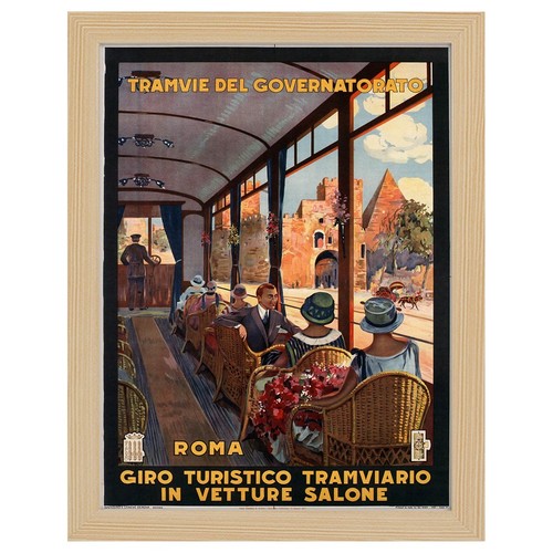 Poster vintage turistico roma - poster,