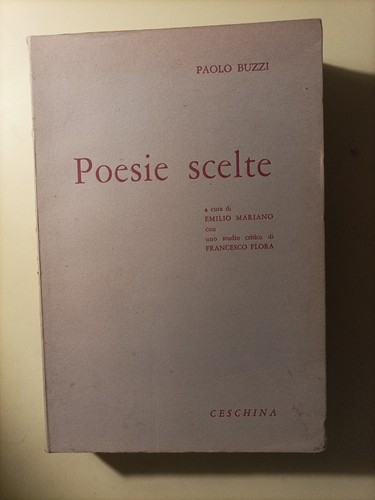 Poesie scelte paolo buzzi - scelte,