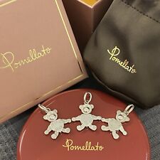 Pomellato 1 Ciondolo Orso Orsetto Teddy Snodabile Argento Raro 100% Originale