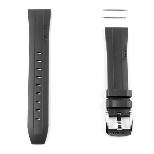 Correa tissot caucho - caucho, negra