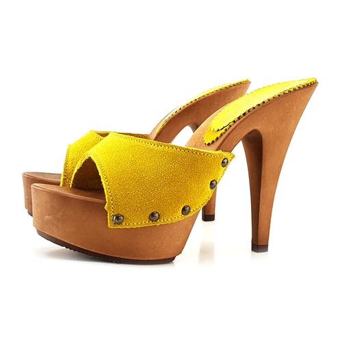 Zoccoli donna camoscio - da,