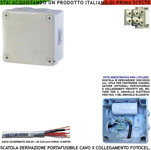 Scatola derivazione cancello - scatola,