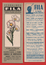 SEGNALIBRO FILA SERIE FIORI D'ITALIA MARGHERITA GIACCONE MORELLI FIRENZE