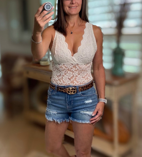 Body donna trasparente medio