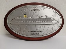 MEDAGLIONE "COSTA FAVOLOSA" PLACCA TARGA GREST ORIGINALE MODELLINI MARE