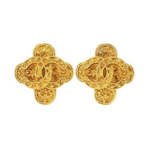 Orecchini chanel coco mark oro - chanel,