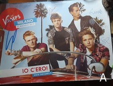 Poster THE VAMPS autografato Simpson McVey Ball Evans hand SIGNED A