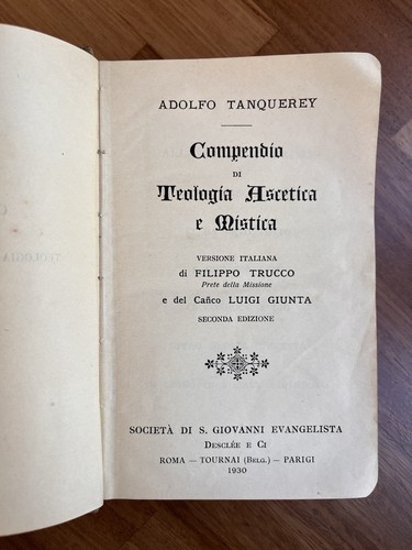 Adolfo tanquerey compendio di - tanquerey,,