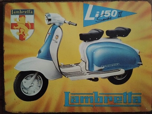 Targa pubblicitaria lambretta - pubblicitaria,